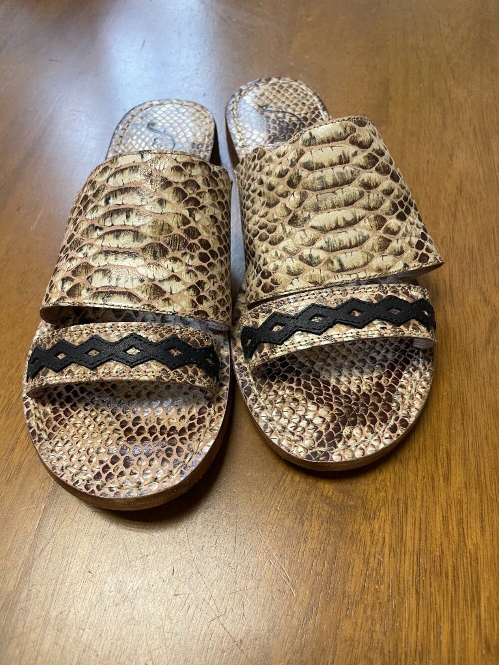 Brand new Free People Leather Slides